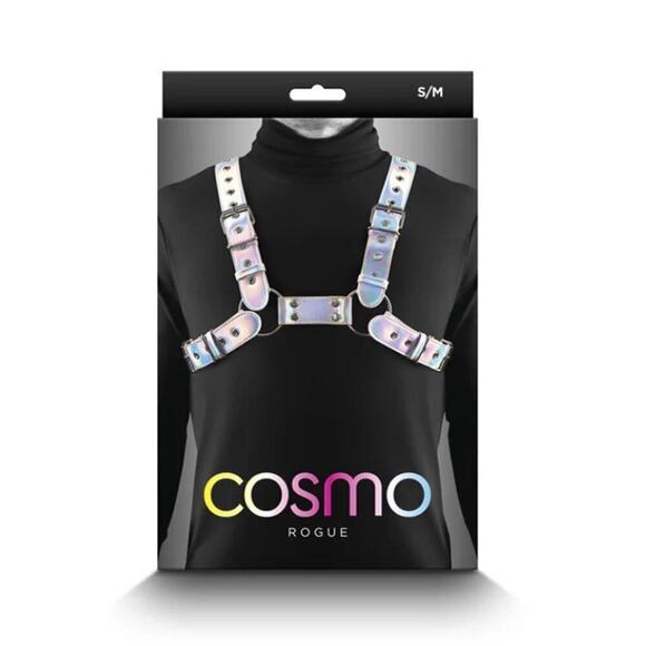 🦋B2G1🦋NS NOVELTIES Cosmo Vinyl Chest Harness ROGUE | Multiple Sizes | - Picture 3 of 5